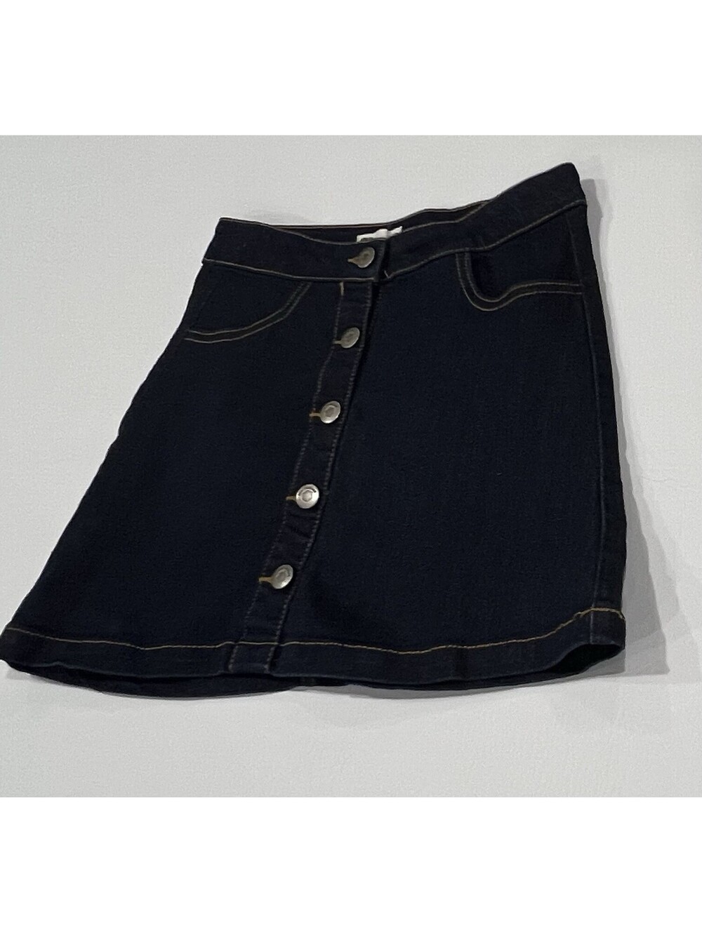 Epic Threads Blue Denim Jean Skirt Girls Size Medium Adjustable Waist New